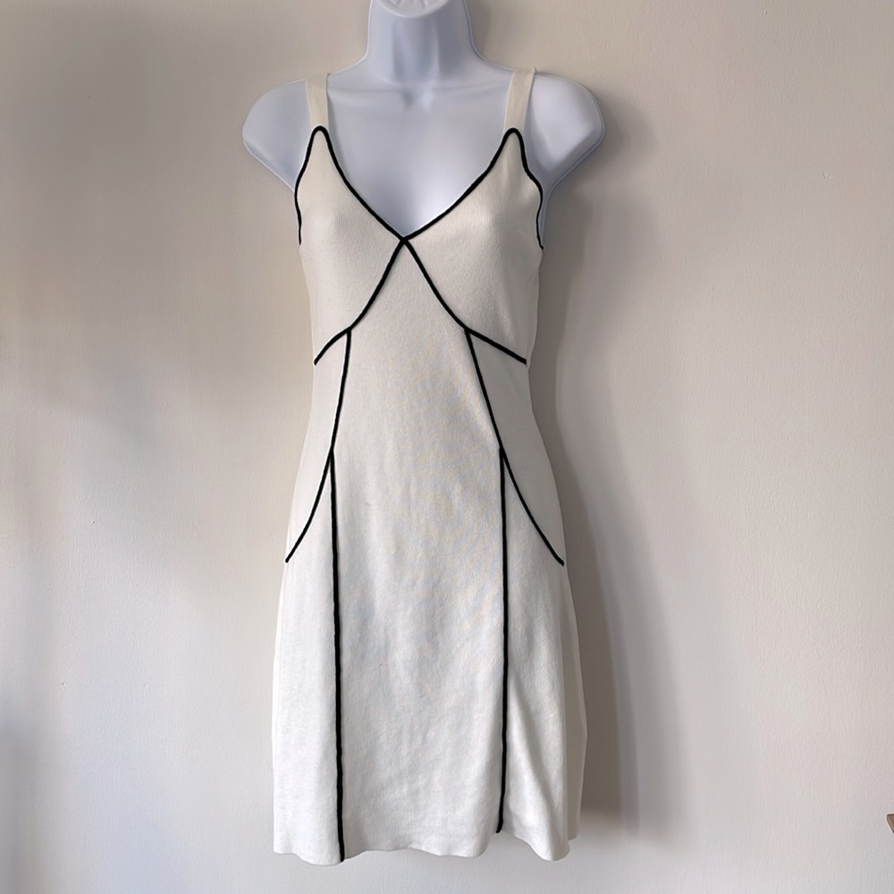 White knit dress